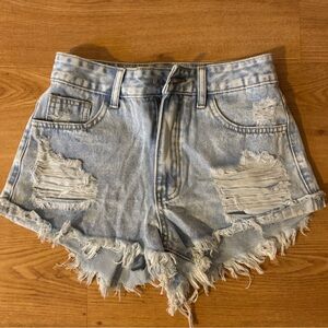 Denim shorts